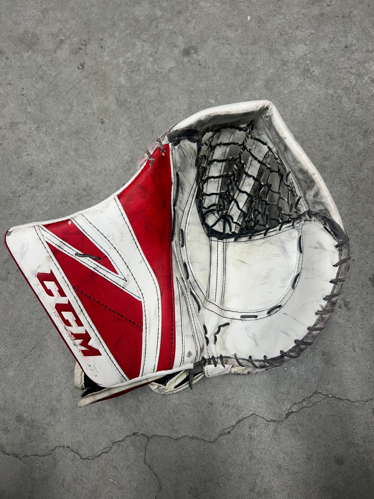 CCM Premier II Goalie Glove Miami Univ. Pro Stock Used