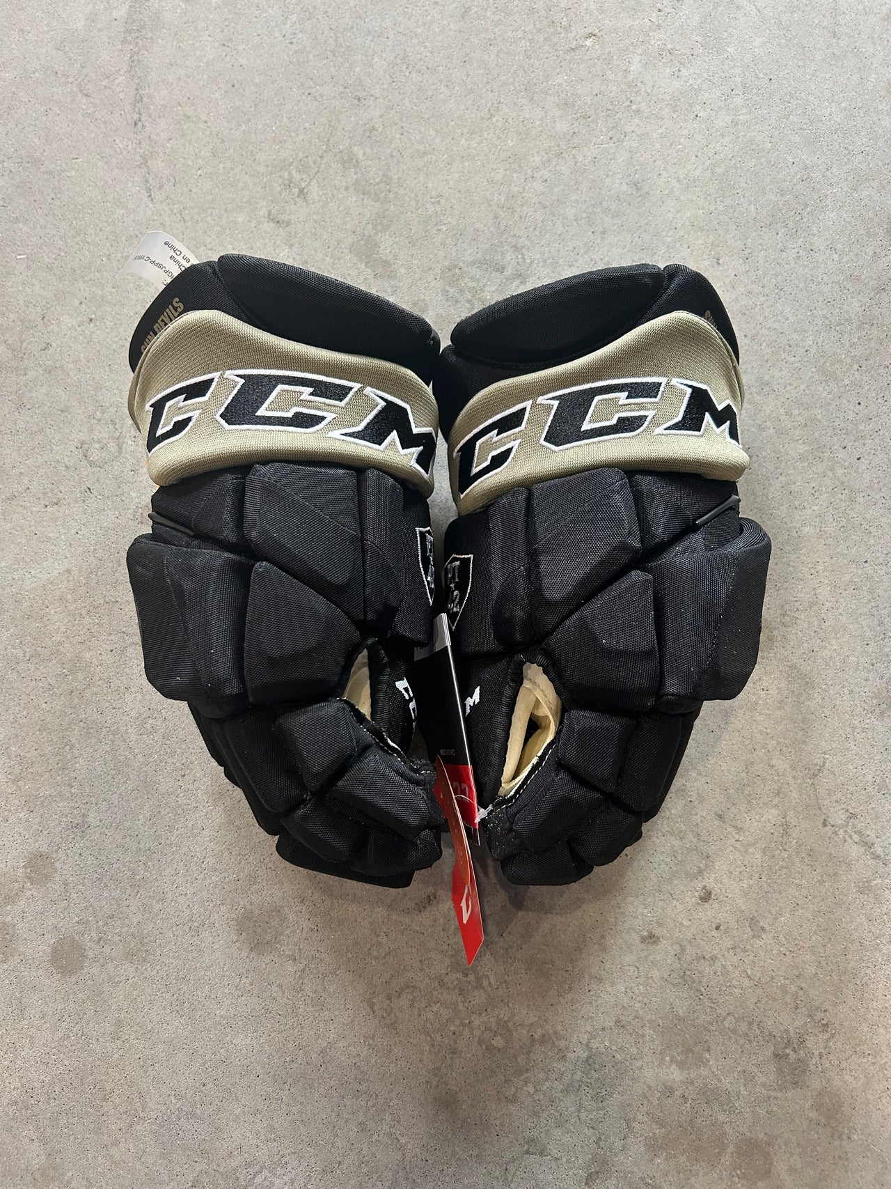 15” CCM HGTKXP Custom Pro Arizona State Univ. Hockey Gloves New