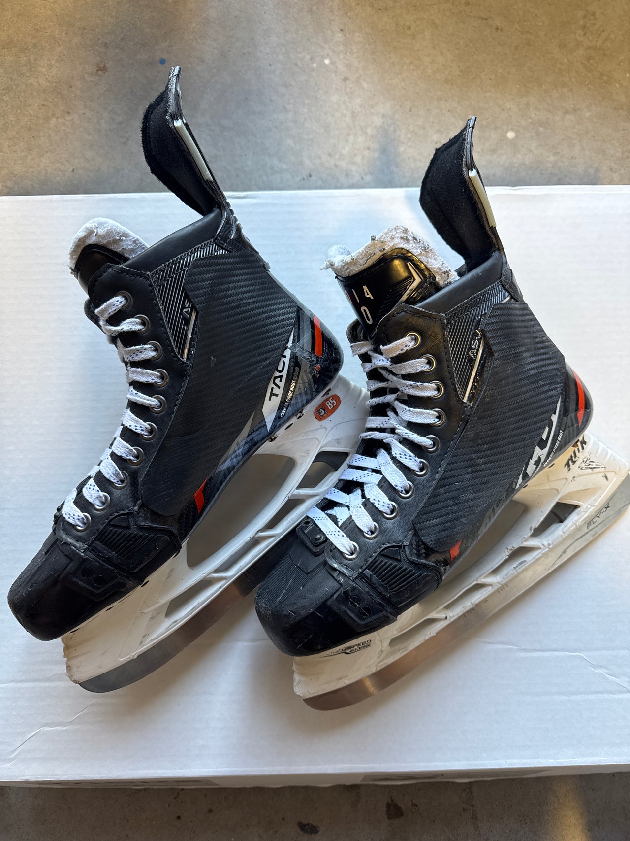 CCM ASV Pro Skate Used Size 9.5 Regular Width AHL Pro Stock