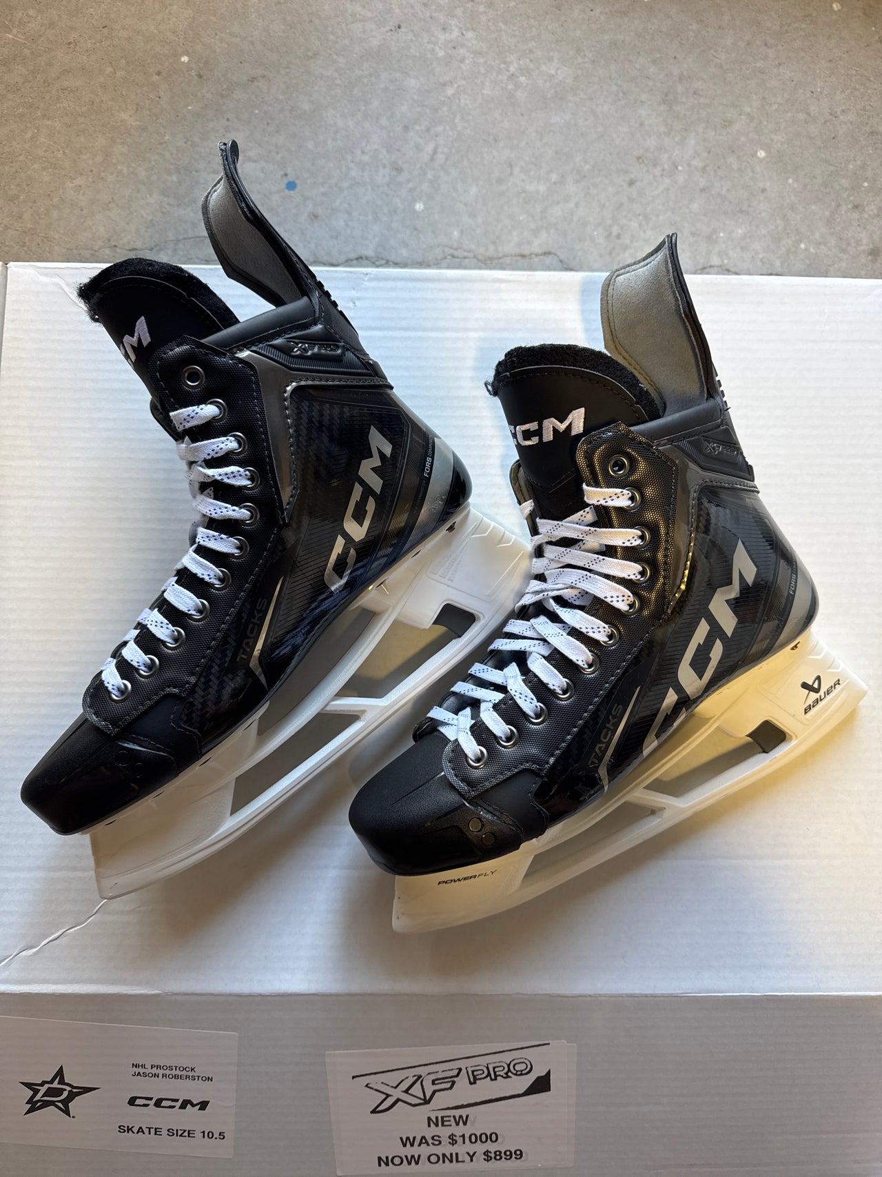 CCM XF Pro Skate New Size 10.5 Regular Width Jason Robertson NHL Pro Stock
