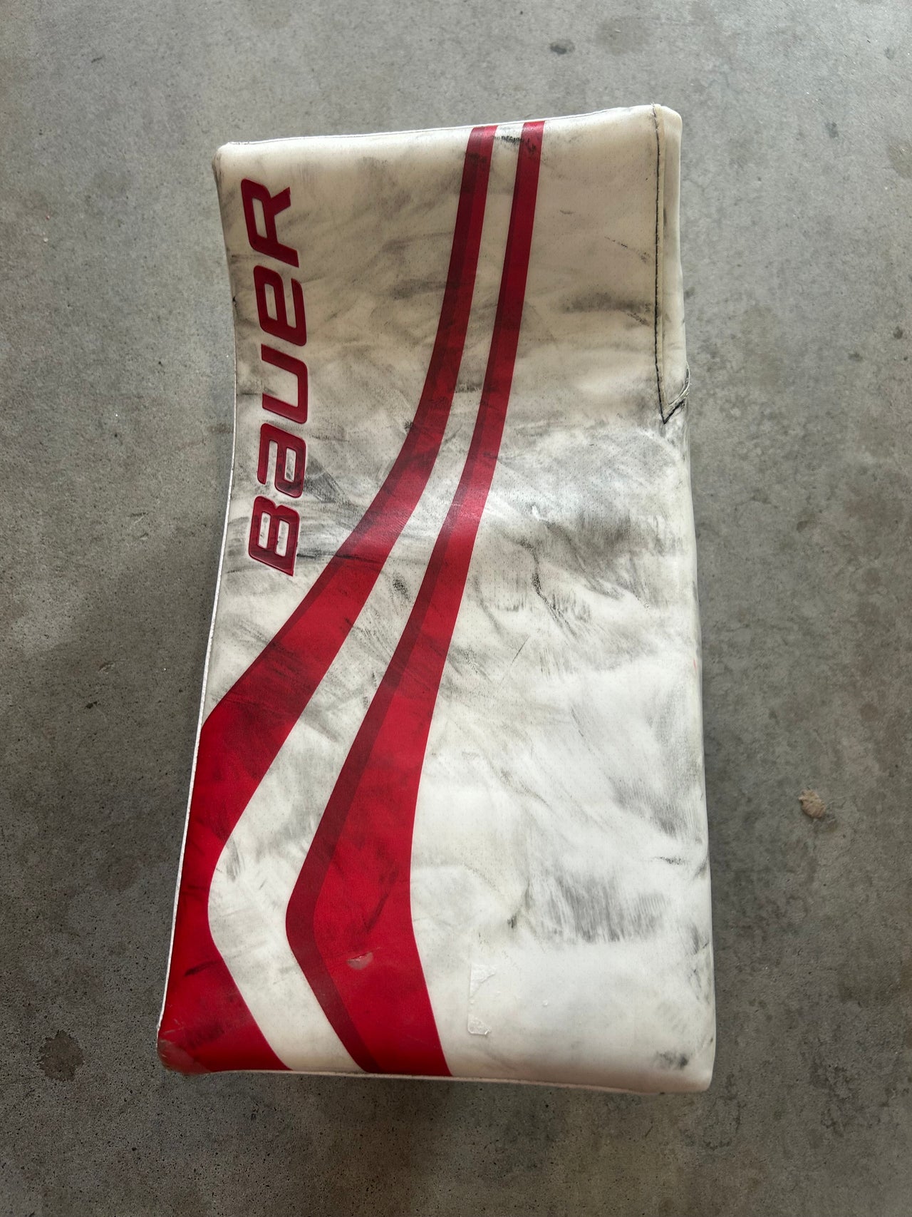 Bauer Mach Goalie Blocker Ohio State Univ. Pro Stock Used