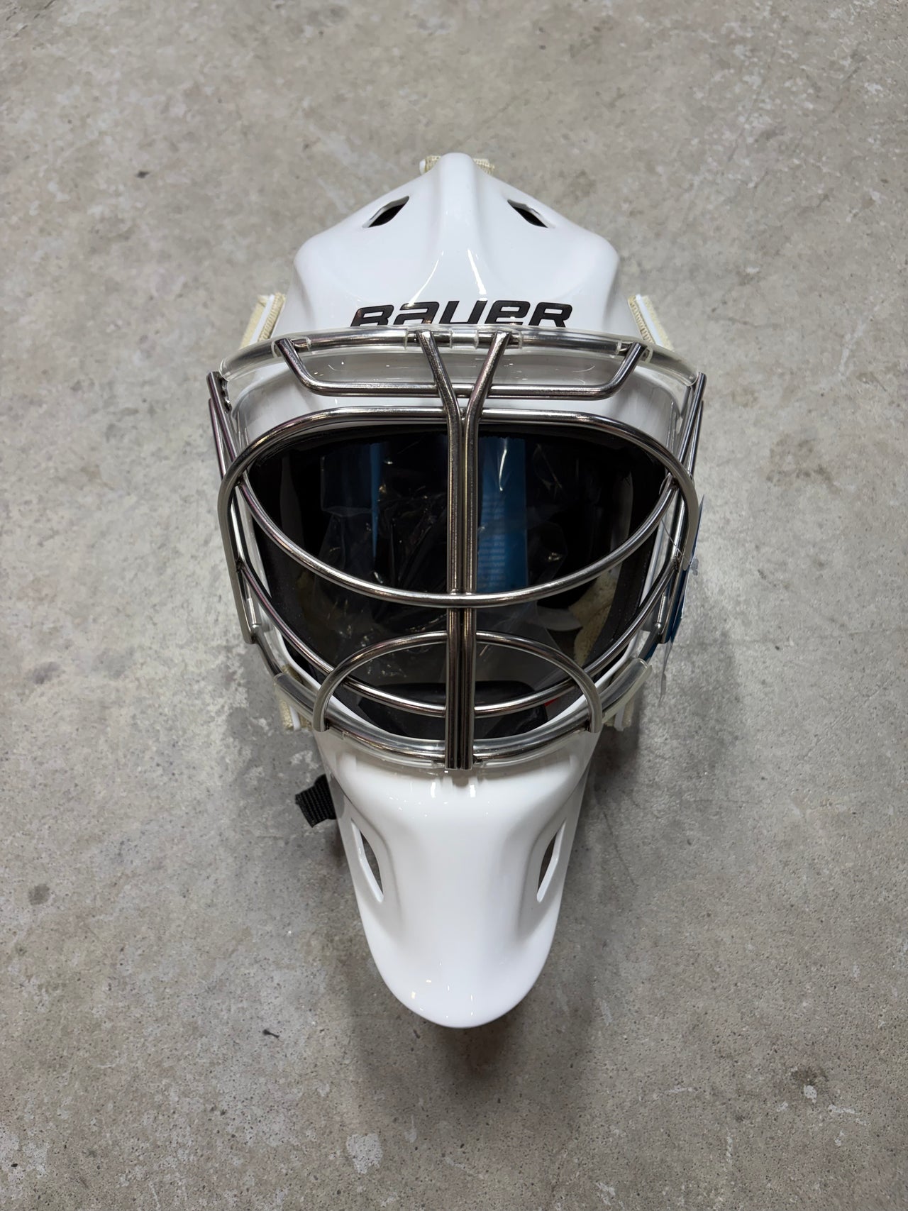 Small Bauer NME One NCAA Pro Stock Goalie Helmet (New)