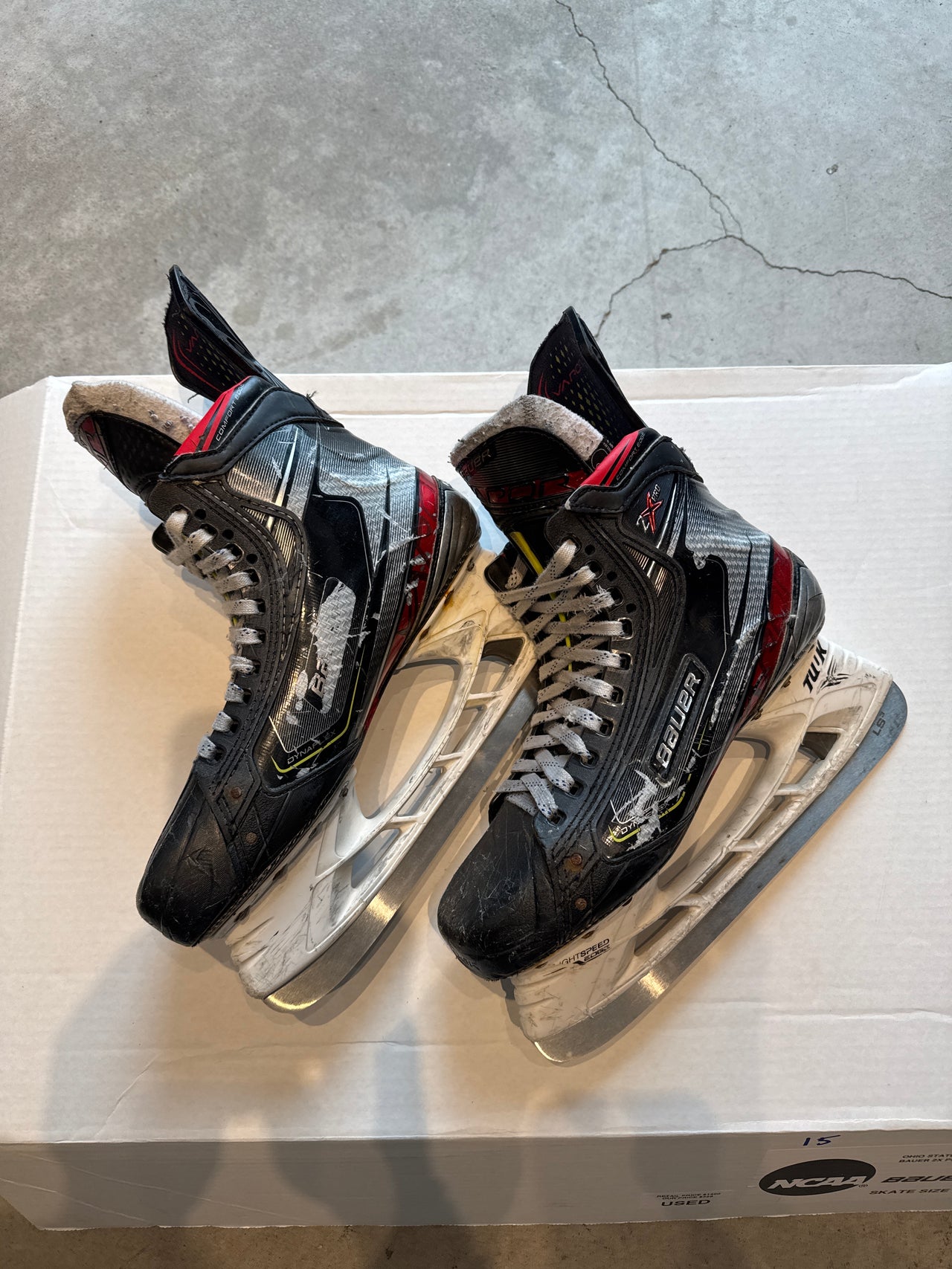 Bauer Vapor 2X Pro Skate Size 9.5 Used Regular Width Ohio State Pro Stock