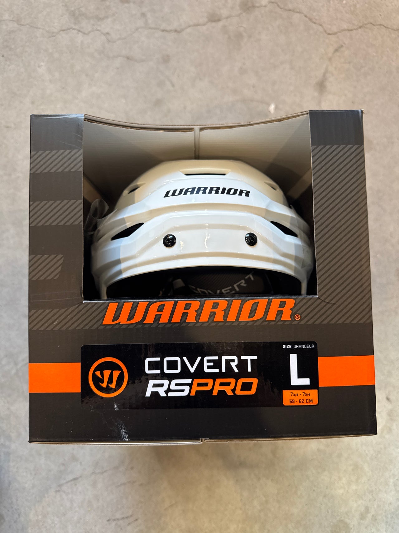 Large Warrior Covert RSPRO White Toronto Maple Leafs Helmet New