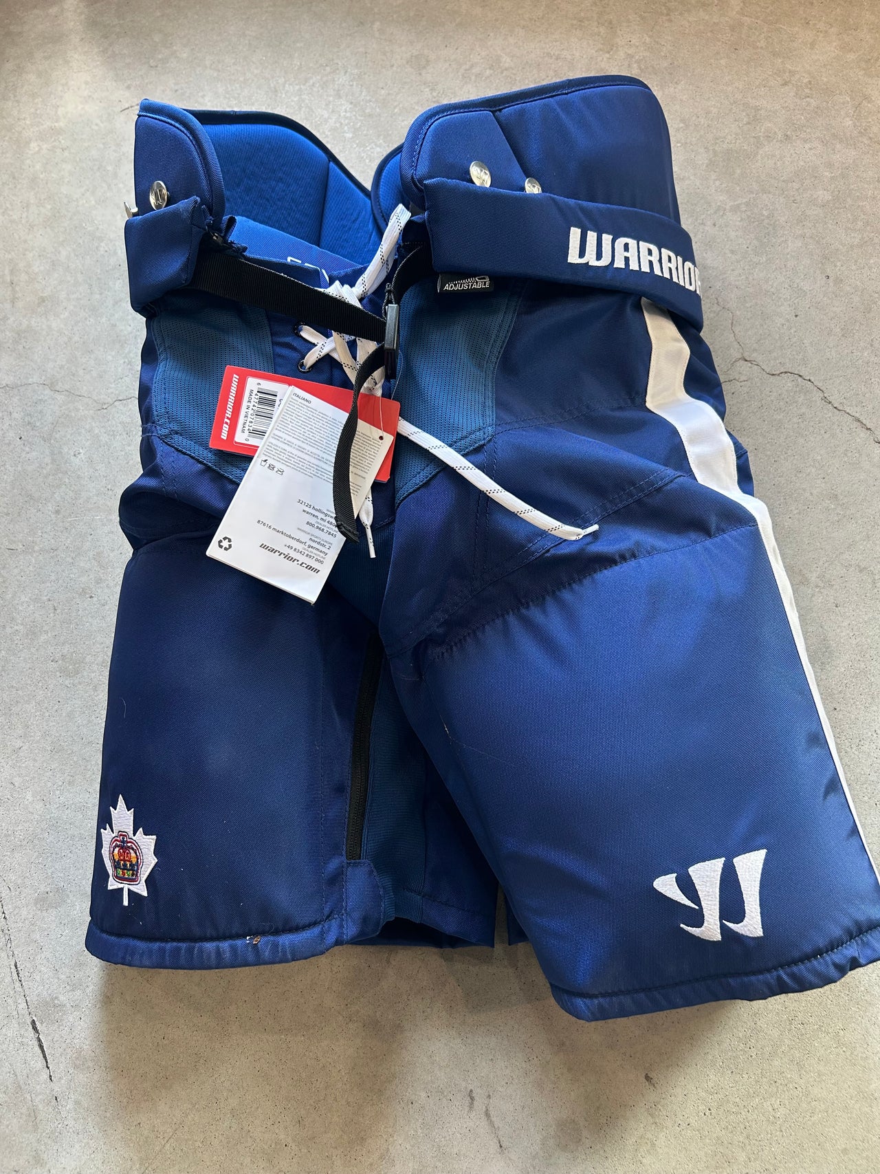Large Warrior Custom Pro Hockey Pants Toronto Marlies New