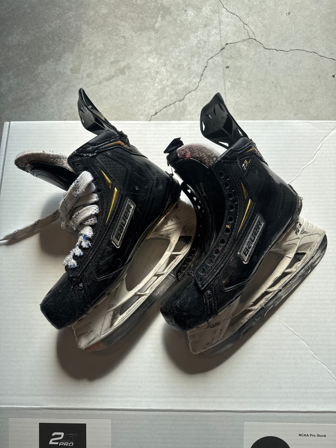 Bauer 2S Pro Skate Size 6.5 Used Regular Width NCAA Pro Stock