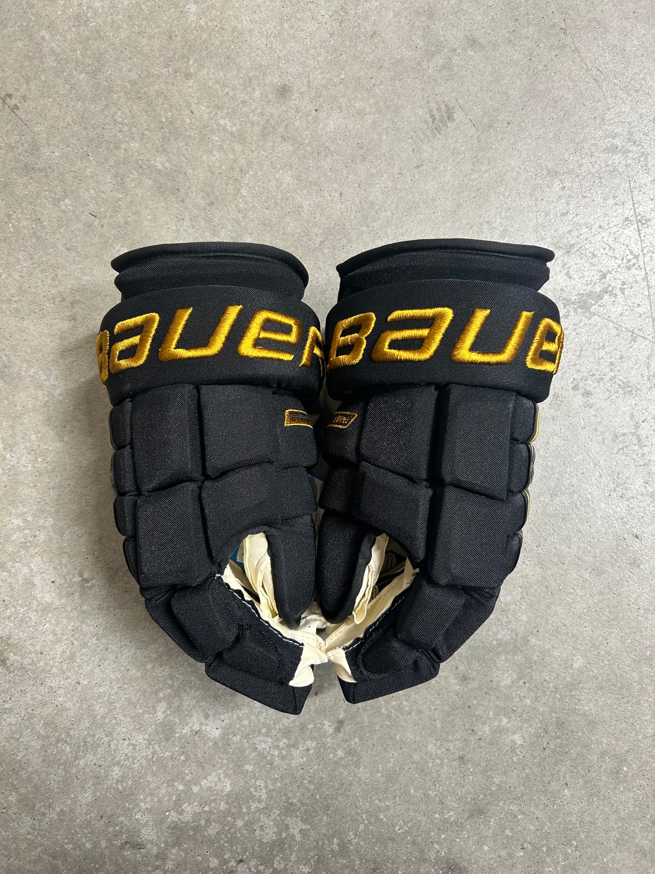 14” Bauer Pro Series Colorado College Gloves Pro Stock New