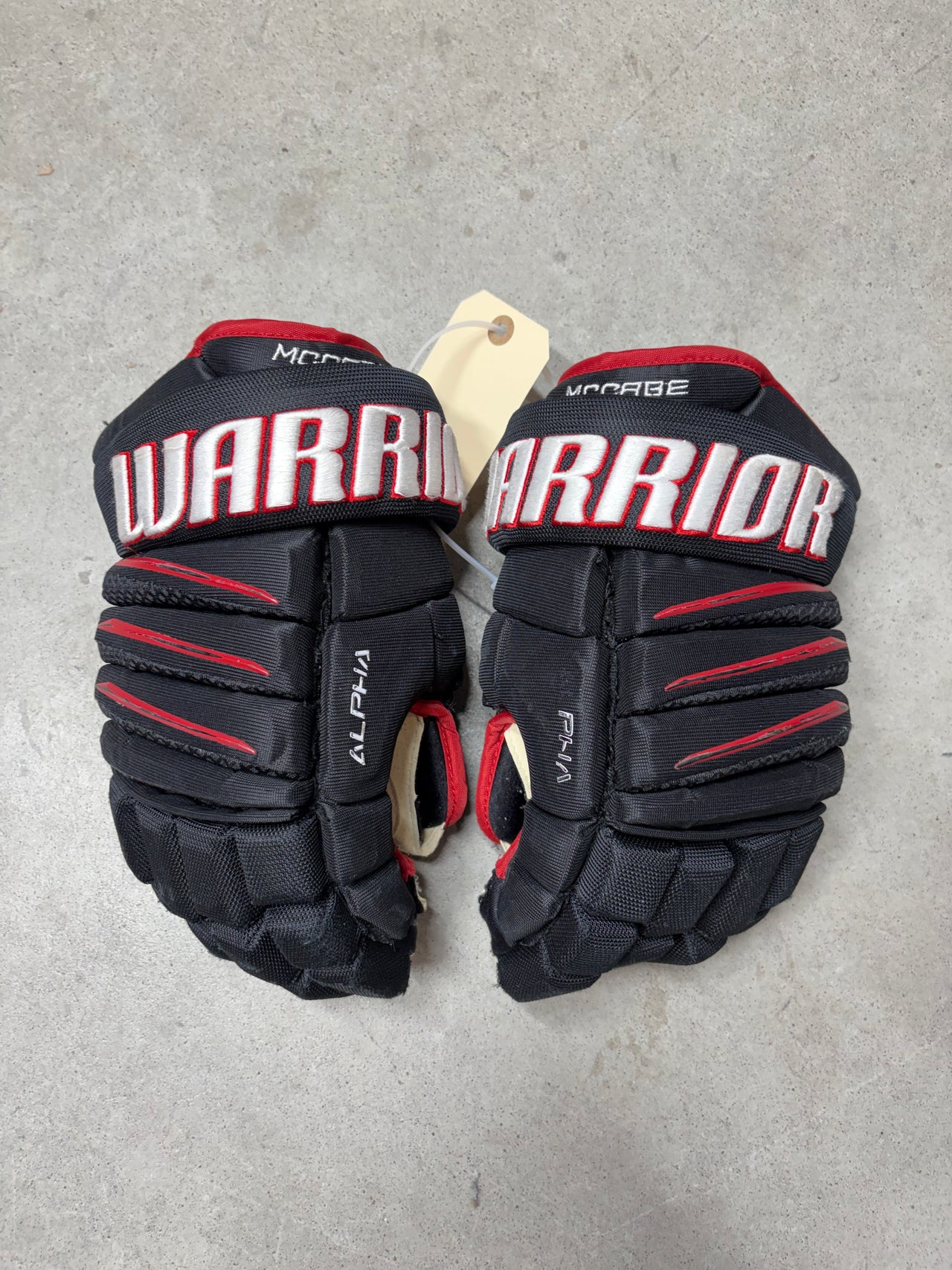 13” Warrior ALPHA Pro Hockey Gloves (Like New) Pro Stock