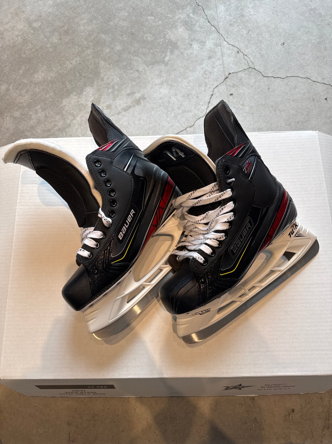 Bauer Vapor 2X Pro Skate Size 8.5 New Regular Width Jamie Benn NHL Pro Stock