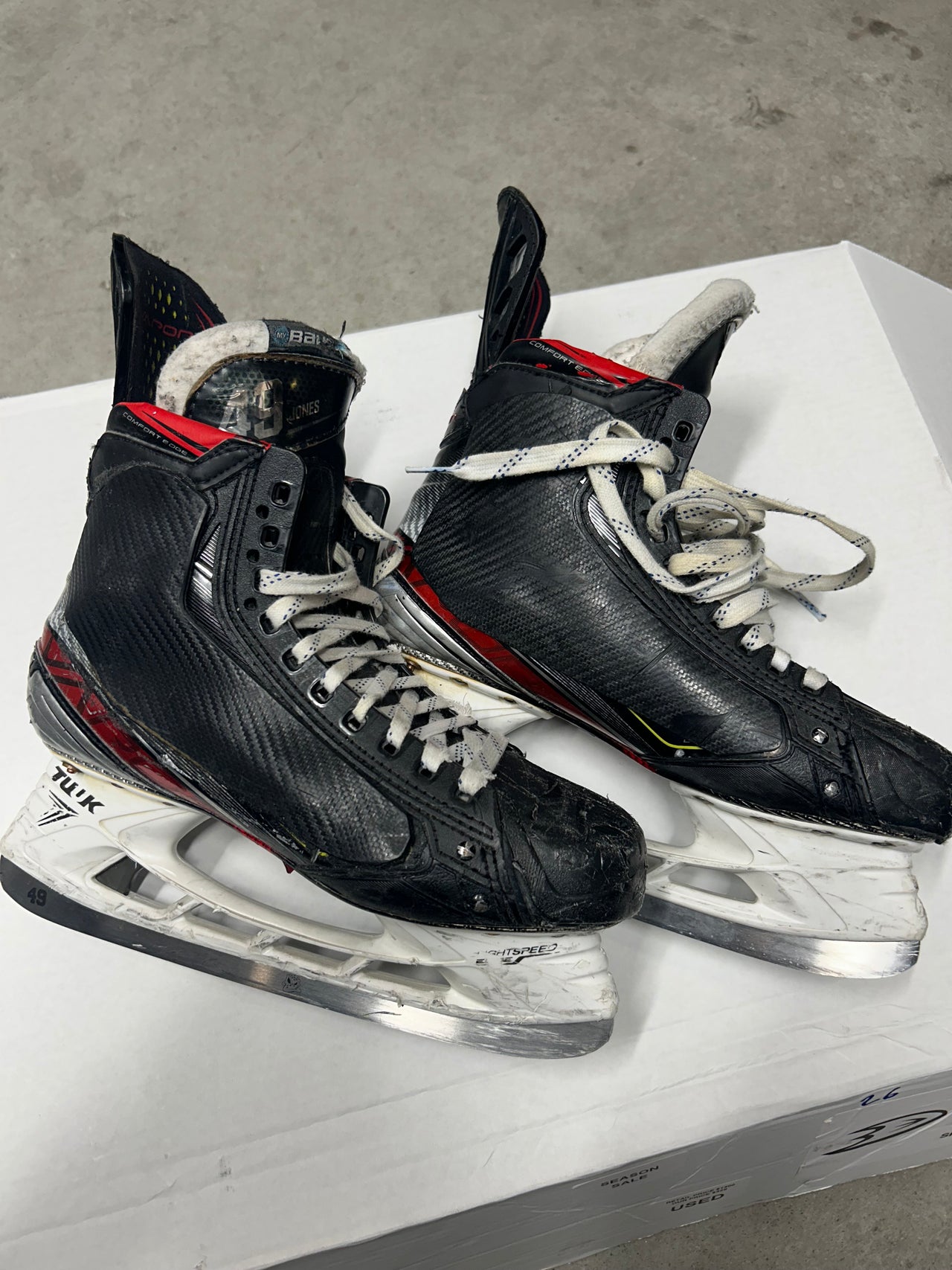 Bauer Vapor 2x Pro Skate Used Size 8 NHL Pro Stock
