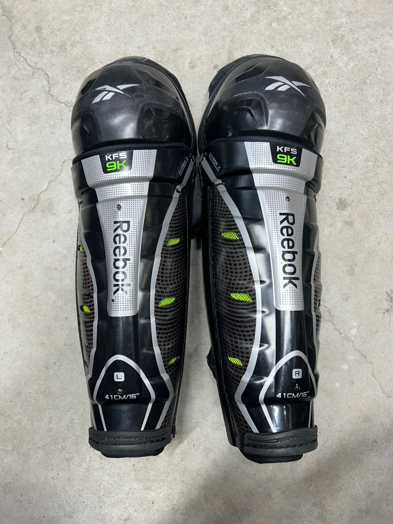 16” Senior Rebook KFS 9k Shin Guards (New) Pro Stock