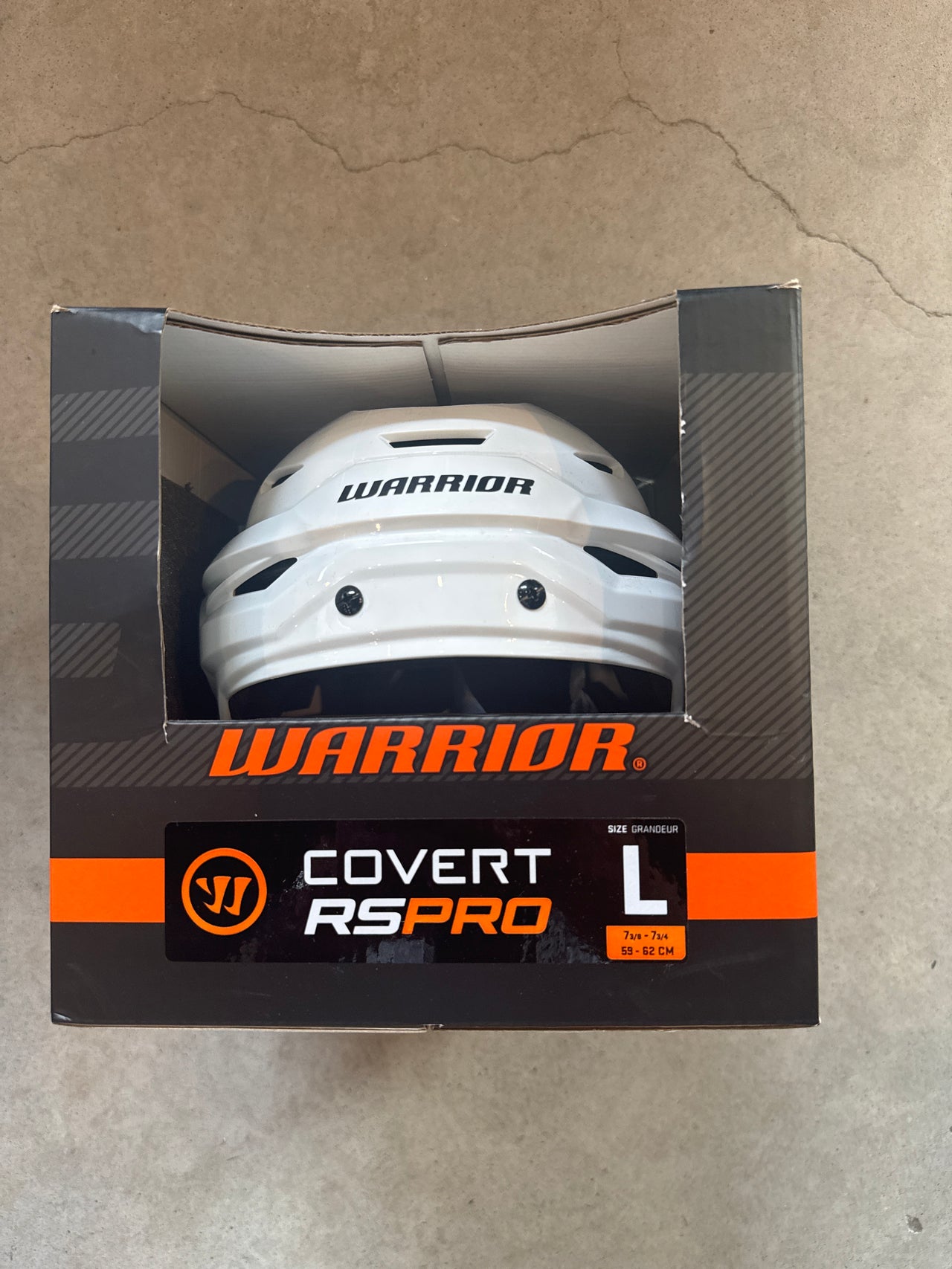 Large Warrior Covert RSPRO White Montreal Canadiens Helmet New
