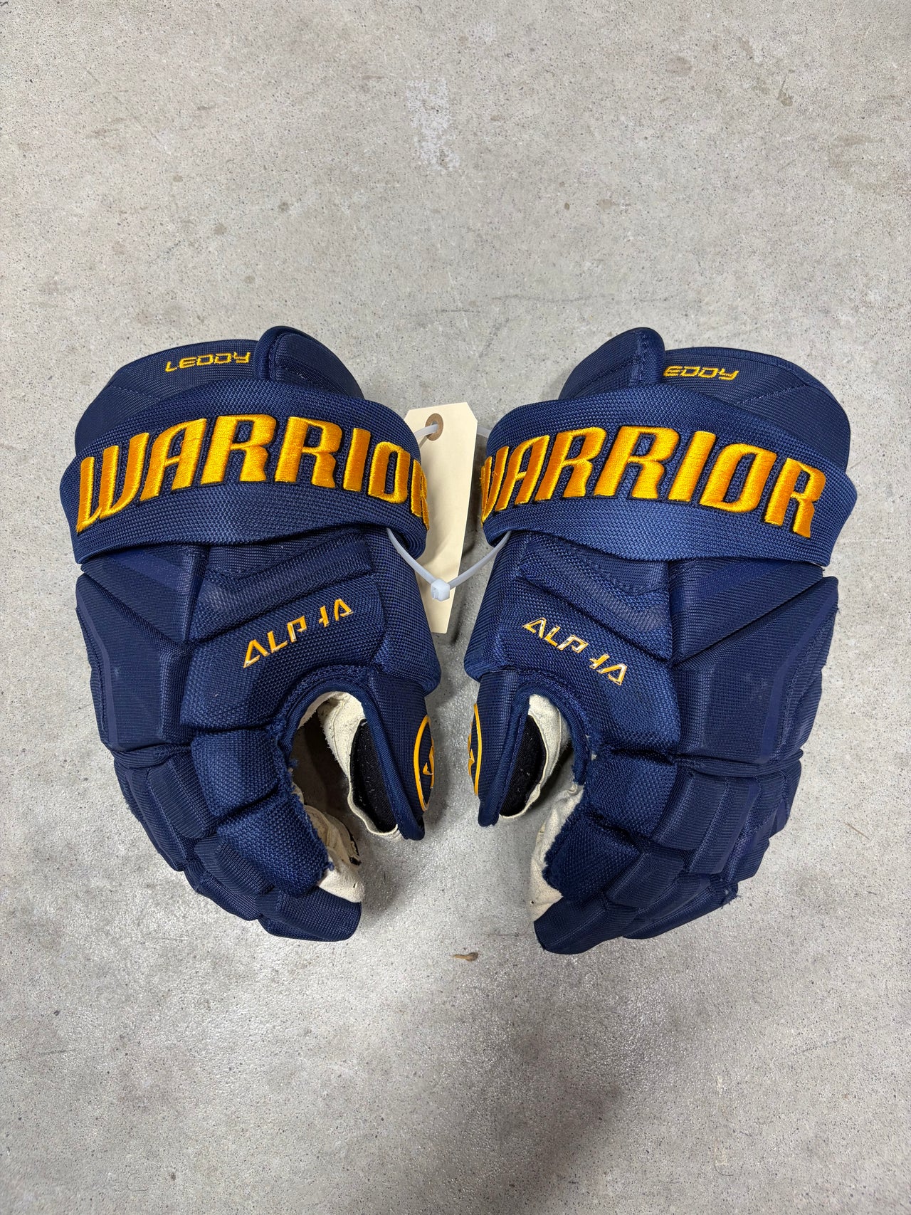 13” Warrior ALPHA Pro Hockey Gloves (New) Pro Stock