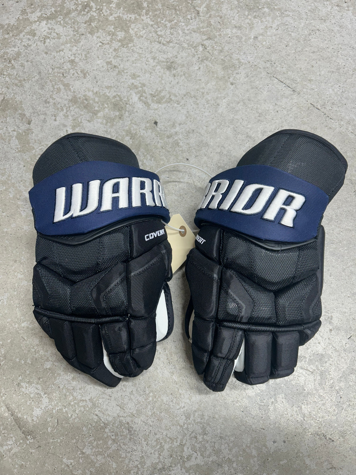 15” Warrior Covert Pro QRE Hockey Gloves (New) Toronto Maple Leafs NHL Pro Stock