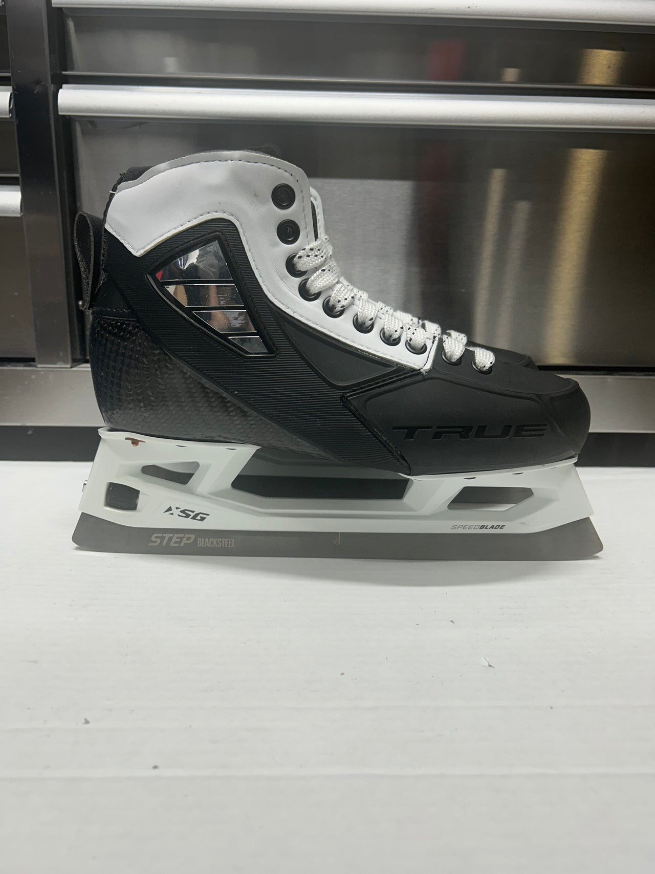 True SVH Two Piece Custom Pro Goalie Skate Size 8 Regular Width OHL Pro Stock (New)