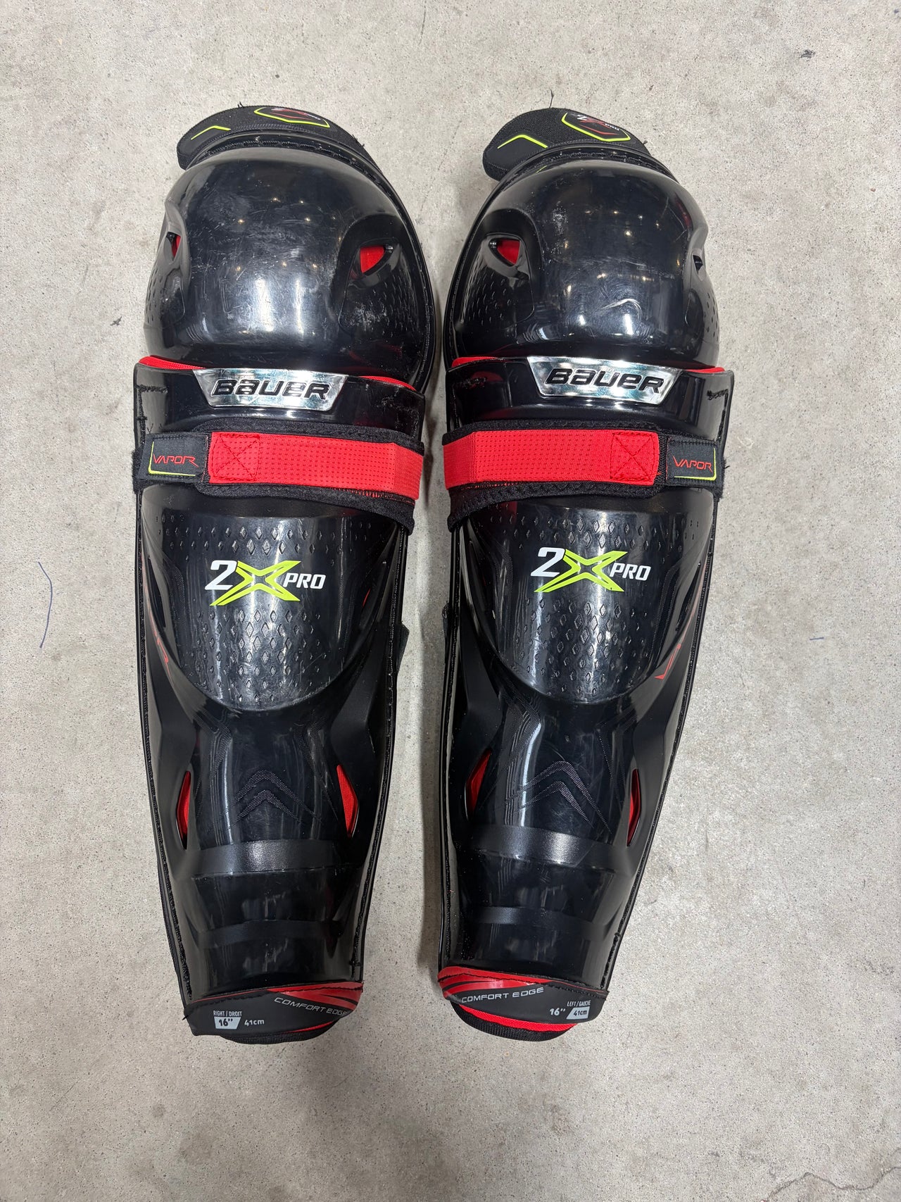 16” Senior Bauer Vapor 2XPro Shin Guards (New) Pro Stock