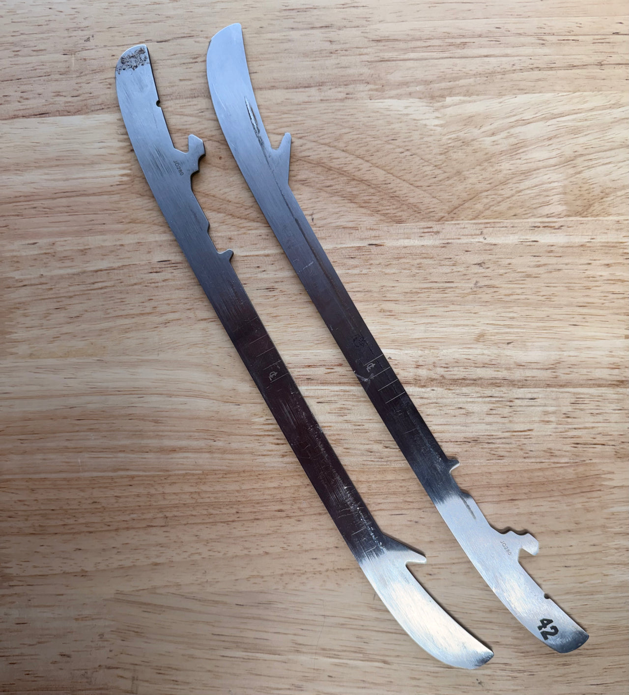 280mm Bauer LS Pulse Stainless Steel Used NHL Pro Stock (Blade/Runner)