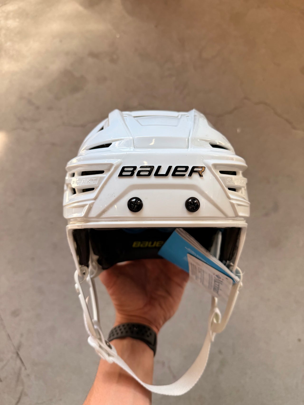 Small Bauer RE-AKT 150 White Florida Panthers Helmet New
