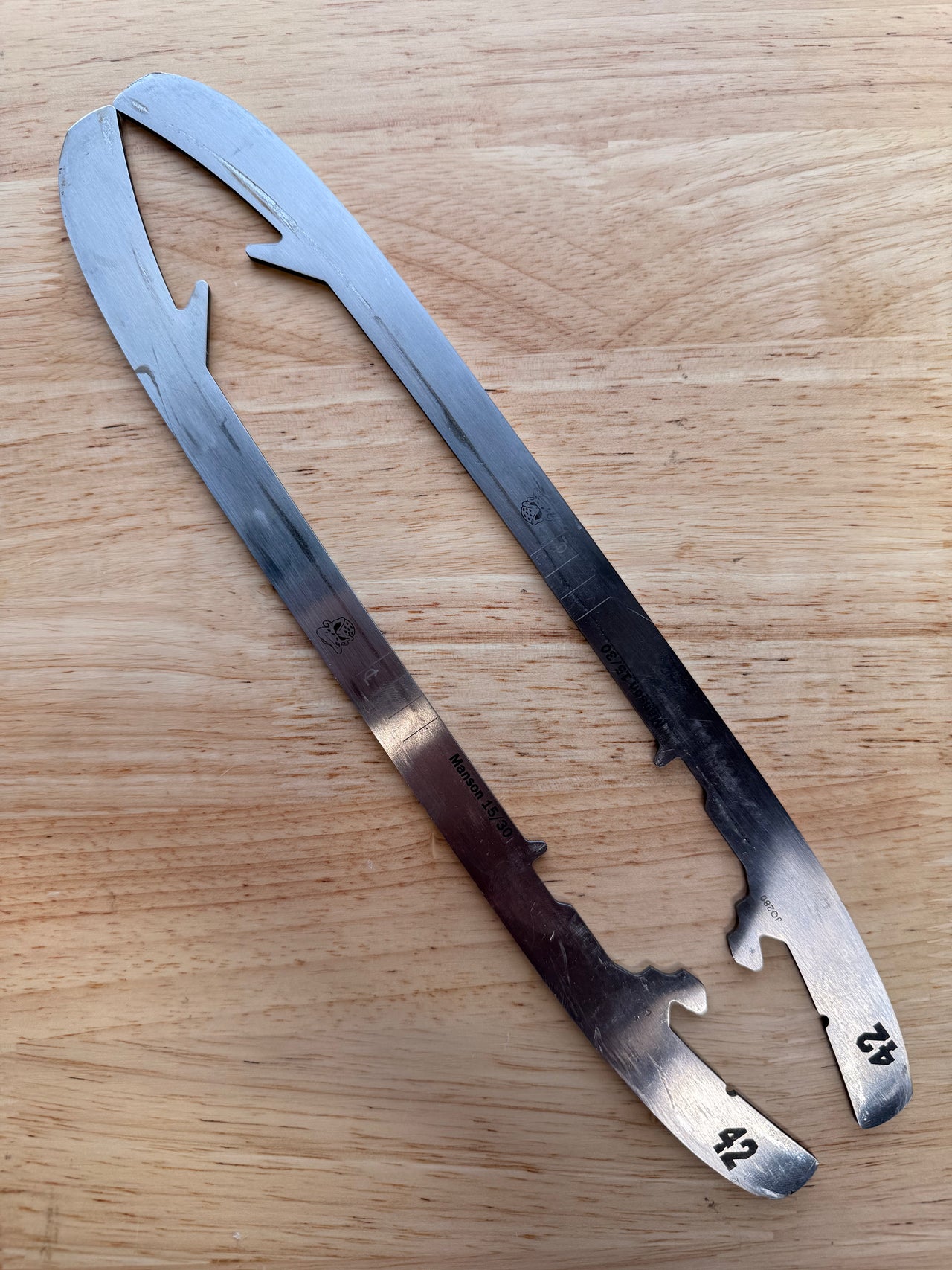 280mm Bauer LS Pulse Stainless Steel Used NHL Pro Stock (Blade/Runner)