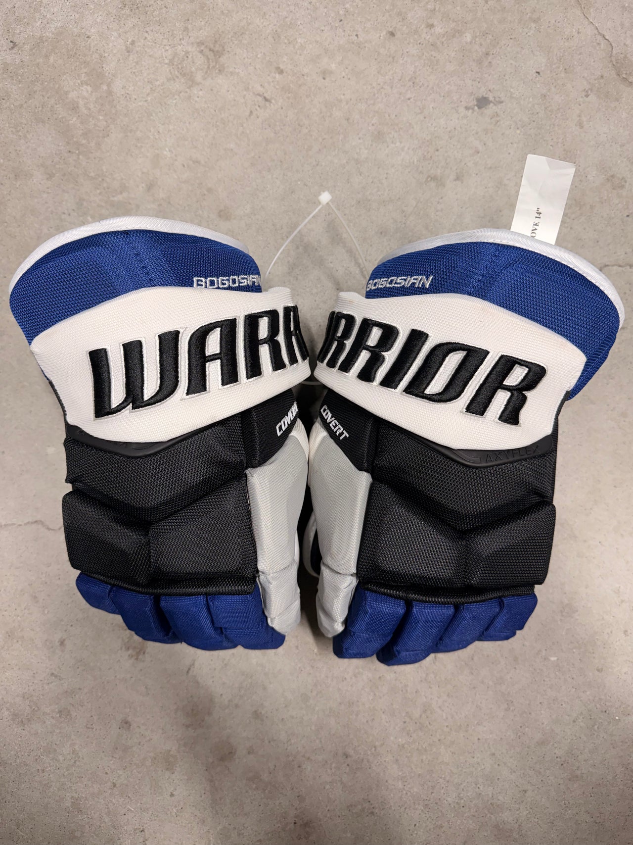 14” Warrior Covert QRE Pro Tampa Bay Lightning Reverse Retro Hockey Gloves New