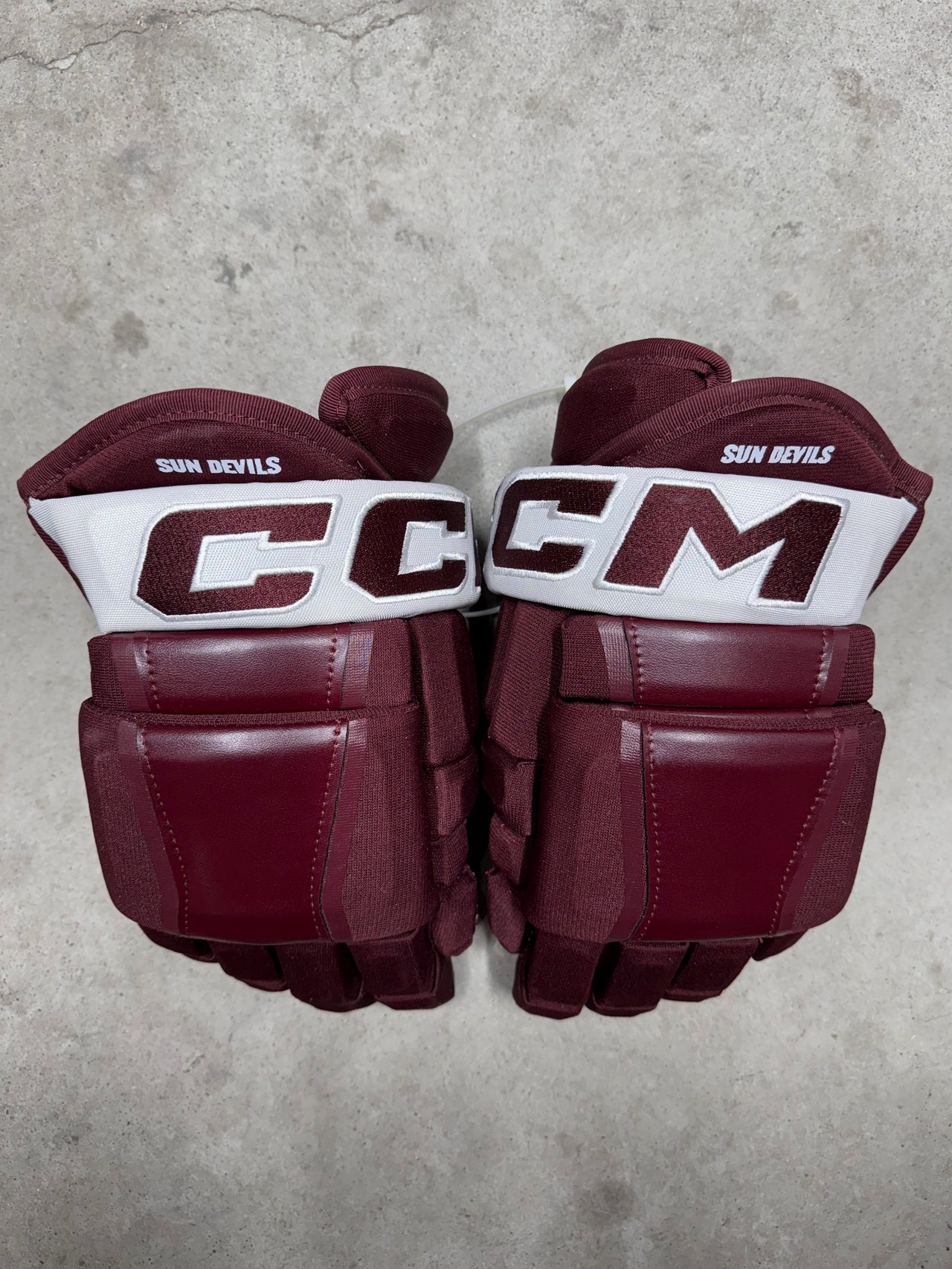 13” CCM HG 97 Arizona Sun Devils Hockey Gloves New