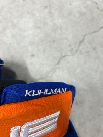 14” True Catalyst 9X Pro Stock Hockey Gloves New York Islanders (New)