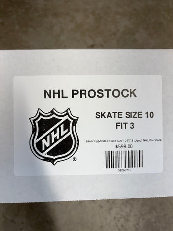 Bauer Hyperlite2 Skate Size 10 FIT 3 (Used) NHL Pro Stock