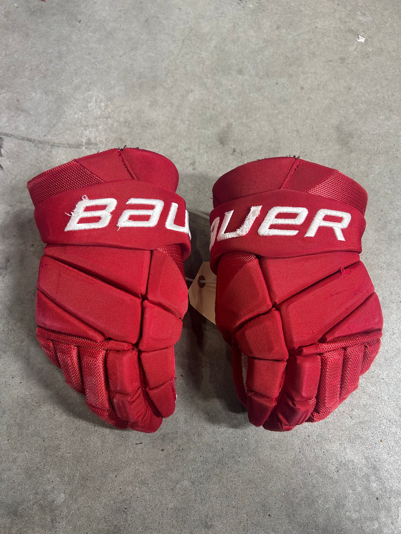 14” Bauer Vapor Hyperlite Miami University Gloves Pro Stock Game Used