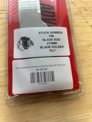 272mm BladeTech (Fits Bauer PowerFly) Bauer FlyTi Equivalent Chicago Blackhawks Pro Stock