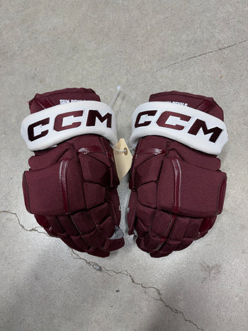 14” CCM HG12PP Arizona Sun Devils Hockey Gloves (New)