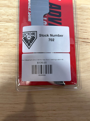 247mm BladeTech (Fits CCM XS) Step Black Steel Equivalent Montreal Victoire Pro Stock