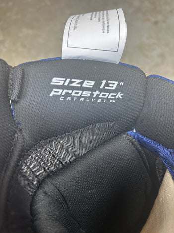 13” True Catalyst 9X Pro Stock Hockey Gloves Mitch Marner Toronto Maple Leafs