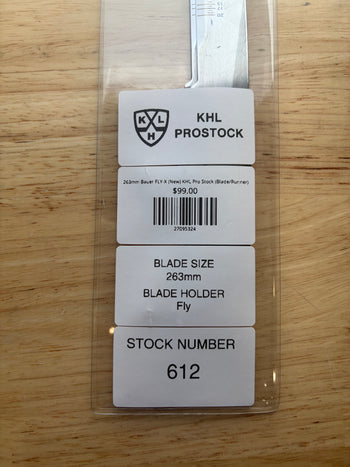 263mm Bauer FLY-X (New) KHL Pro Stock (Blade/Runner)