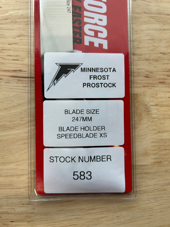 247mm BladeTech (Fits CCM XS) Step Black Steel Equivalent Minnesota Frost Pro Stock