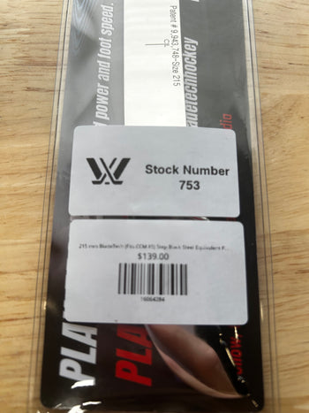 215 mm BladeTech (Fits CCM XS) Step Black Steel Equivalent PWHL Pro Stock