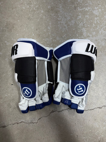 13” Warrior Covert Pro QRE Hockey Gloves (New) Tampa Bay Lightning NHL Pro Stock