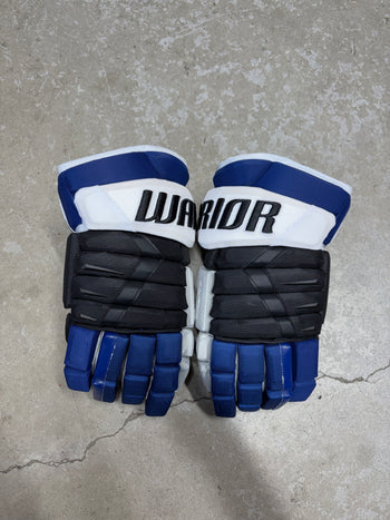15” Warrior Covert Pro QRE Hockey Gloves (New) Tampa Bay Lightning NHL Pro Stock