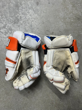 14” Warrior Covert Pro QRE Hockey Gloves (Used) NCAA Pro Stock