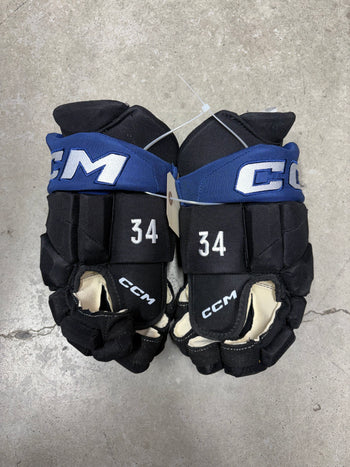 14” CCM Pro Toronto Maple Leafs Auston Mattews Pro Stock Gloves (New)