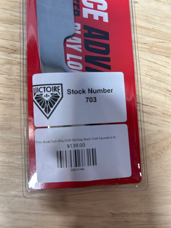 247mm BladeTech (Fits CCM XS) Step Black Steel Equivalent Montreal Victoire Pro Stock