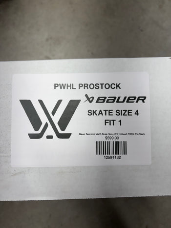 Bauer Supreme Mach Skate Size 4 Fit 1 (Used) PWHL Pro Stock