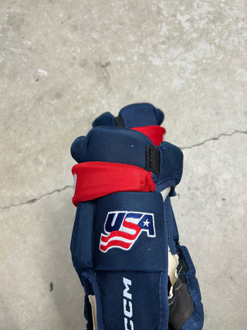 14” CCM Pro Stock Team USA Olympics Hockey Gloves (New)