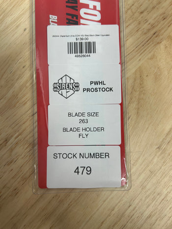 263mm BladeTech (Fits CCM XS) Step Black Steel Equivalent PWHL Pro Stock (New)