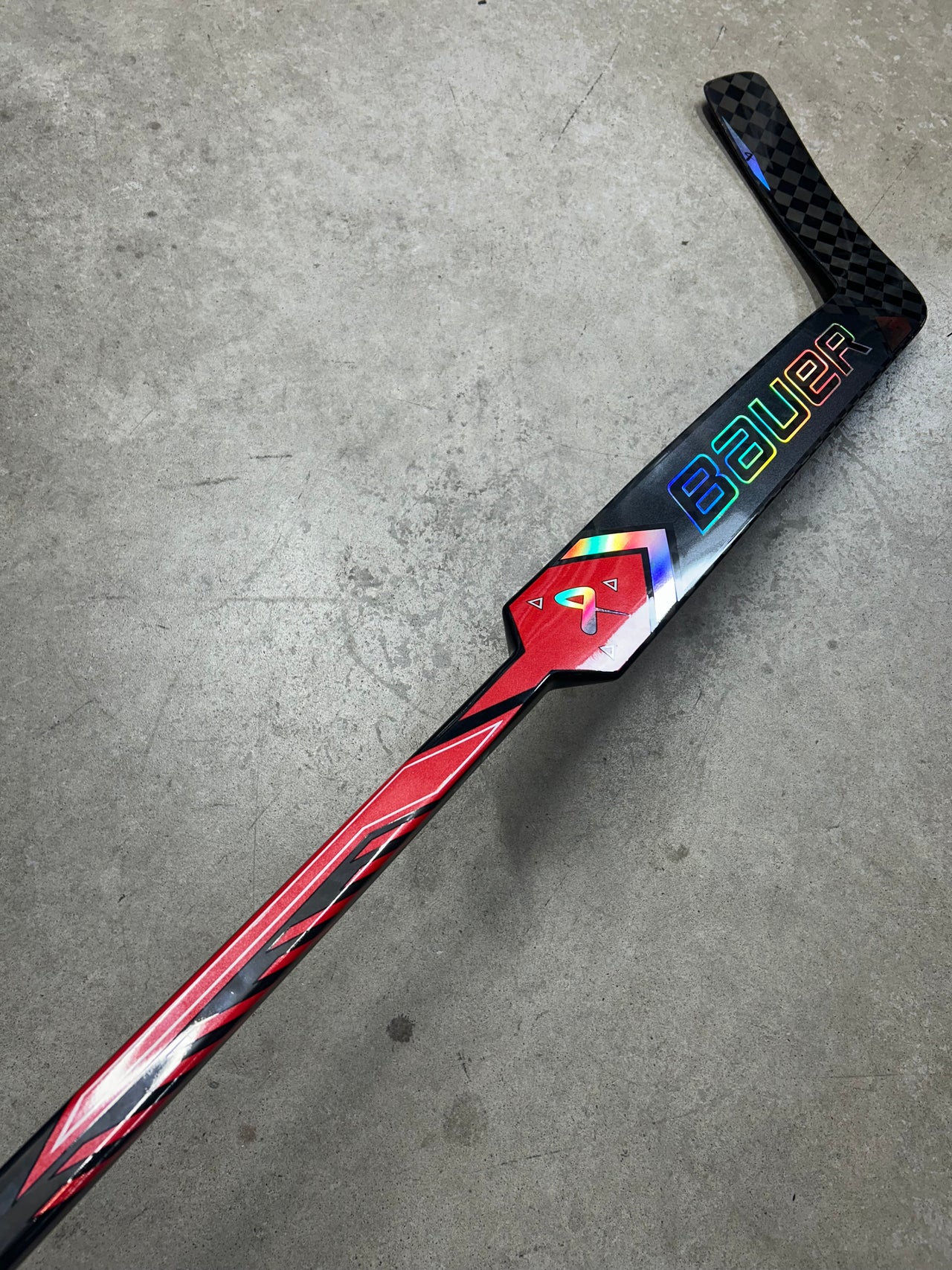 Left Hand 25” Bauer Supreme Shadow Goalie Stick (New) NCAA Prostock