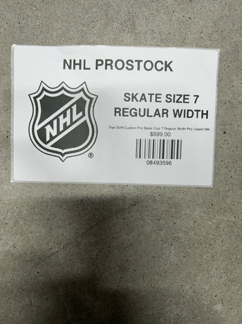 True SVH Custom Pro Skate Size 7 Regular Width Pro (Used) NHL Pro Stock