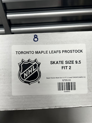 Bauer Shadow Skate Size 9.5 FIT 2 (Used) TORONTO MAPLE LEAFS Pro Stock