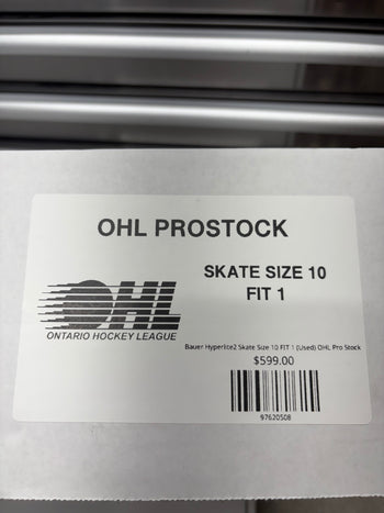 Bauer Hyperlite2 Skate Size 10 FIT 1 (Used) OHL Pro Stock