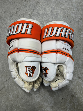 14” Warrior Covert Pro QRE Hockey Gloves (Used) NCAA Pro Stock