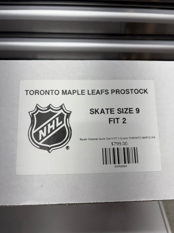 Bauer Shadow Skate Size 9 FIT 2 (Used) TORONTO MAPLE LEAFS Pro Stock