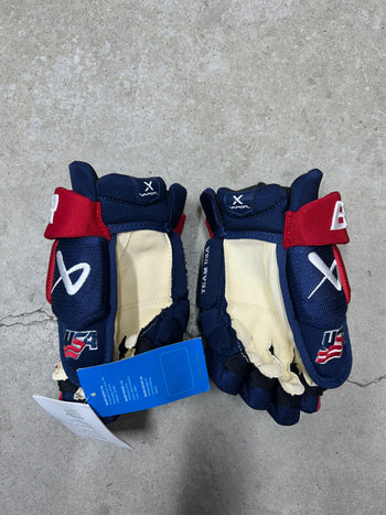 12” Bauer Vapor Hyperlite Gloves Team USA Olympics Pro Stock (New)